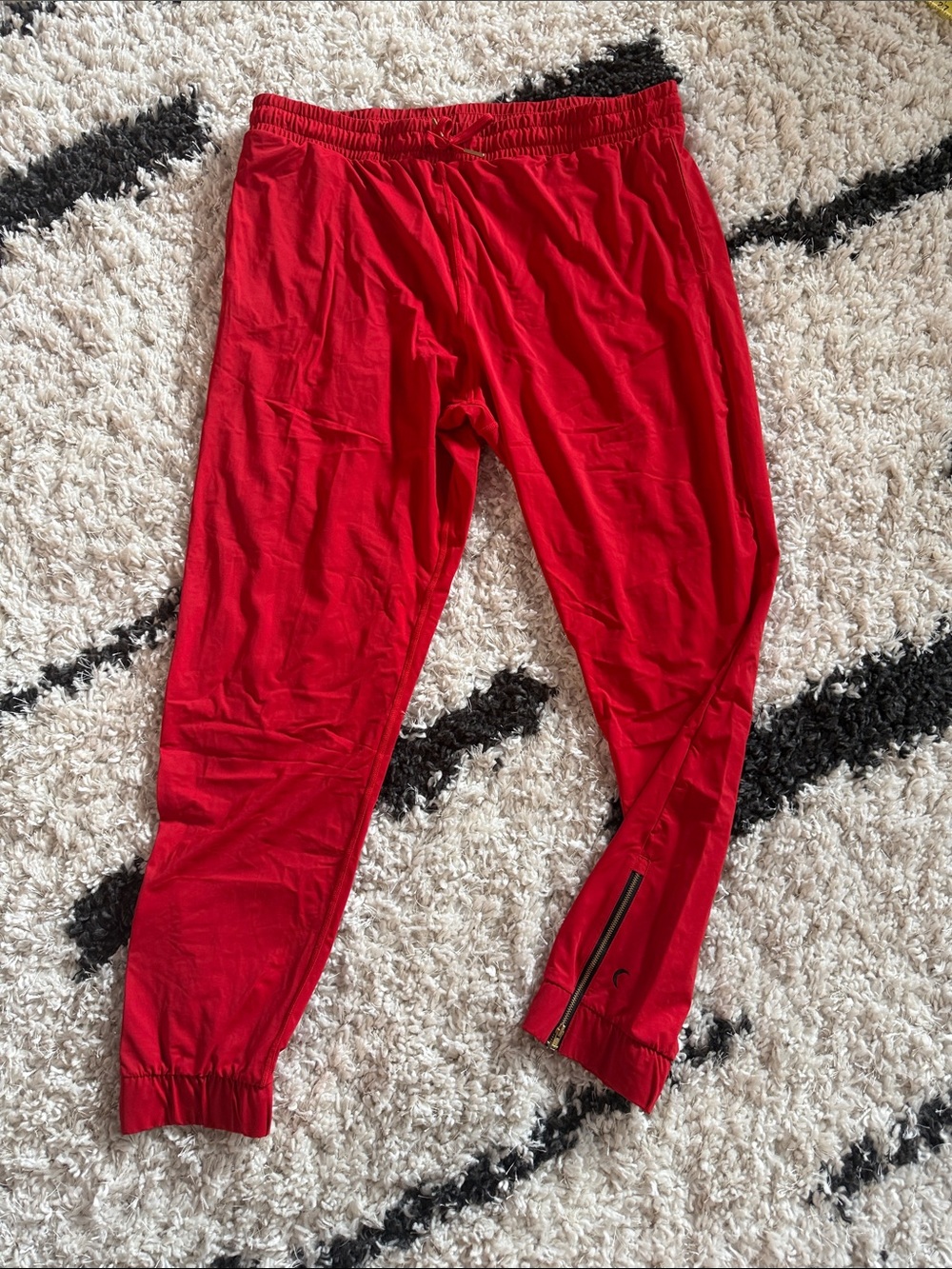 Red Jogger Pants - Comfortable Everyday Bottoms zyia activewear
